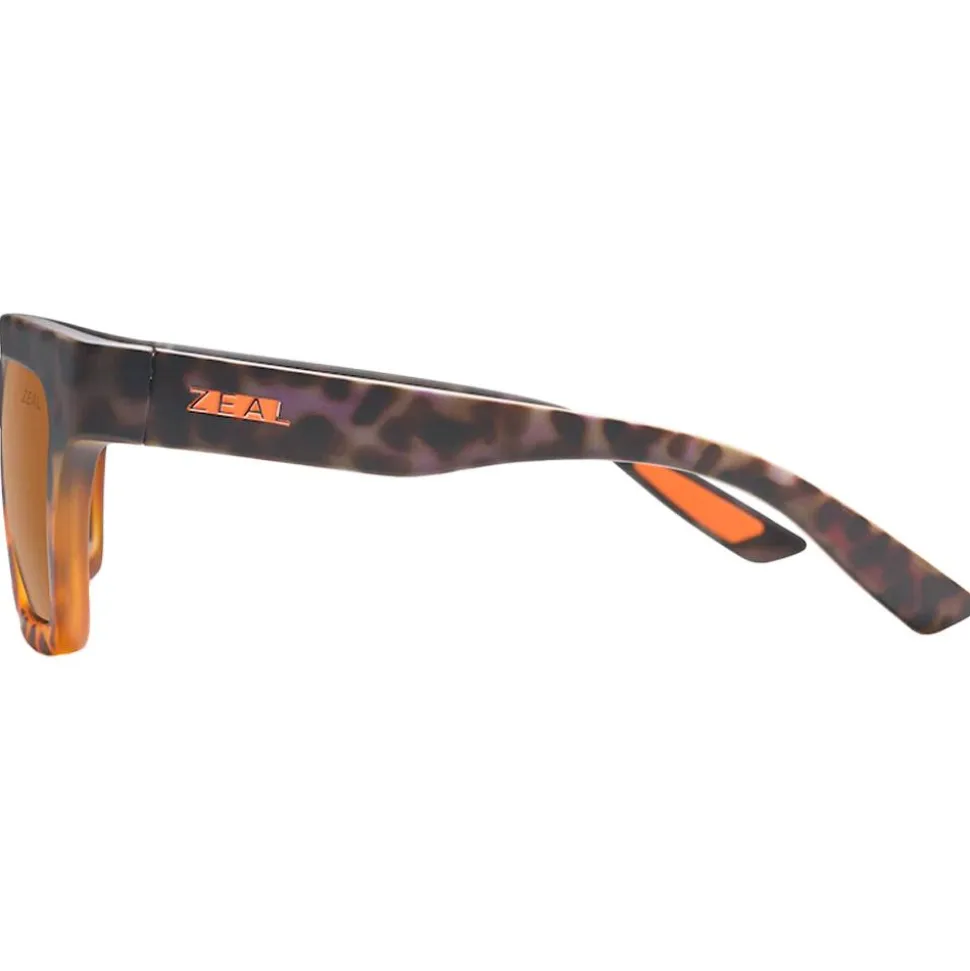 Lunettes de soleil Zeal Rowen Matte Grey Dark Havana Ellume Copper Polarized