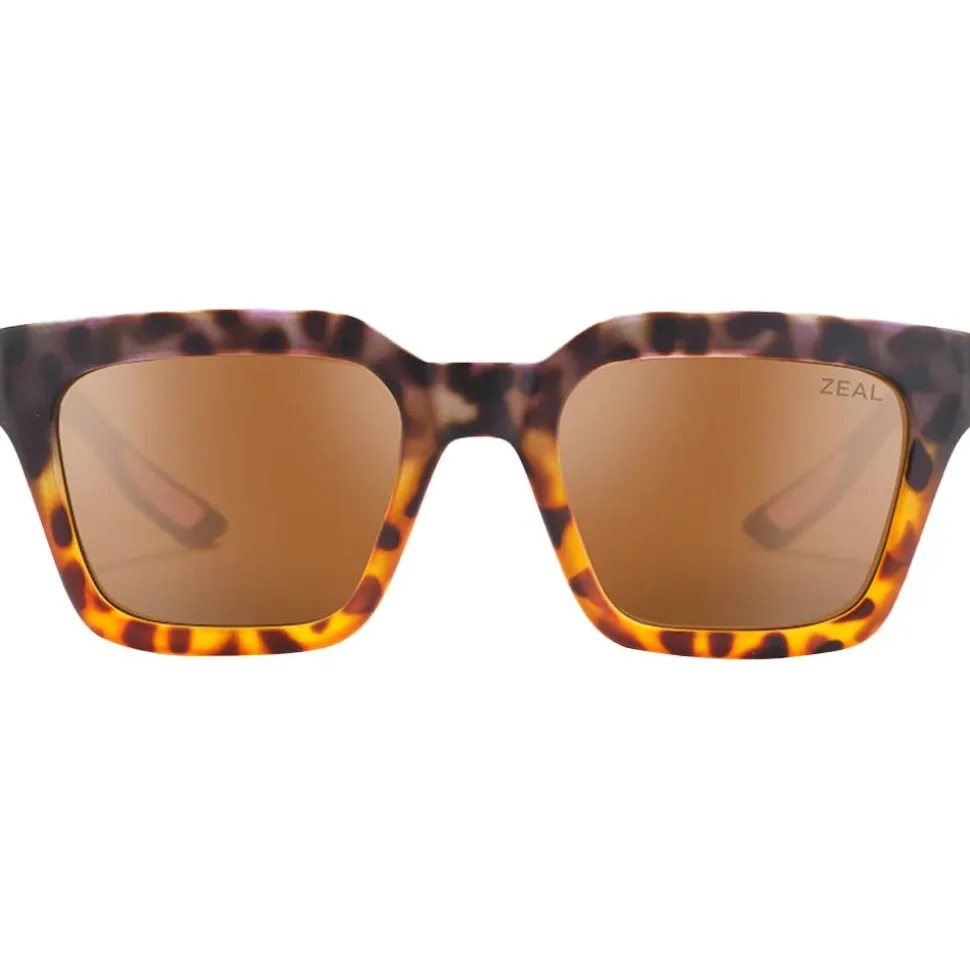 Lunettes de soleil Zeal Rowen Matte Grey Dark Havana Ellume Copper Polarized