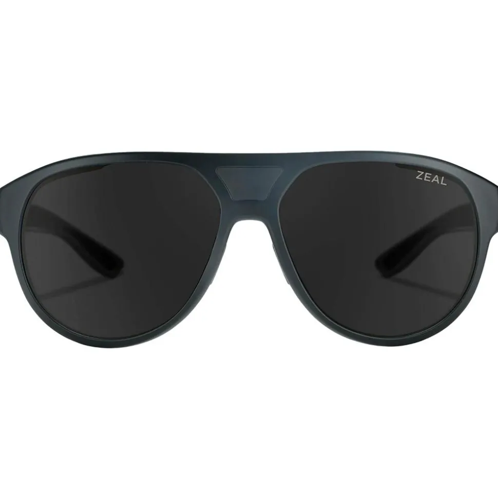 Lunettes de soleil Zeal Selkirk Matte Black Ellume Polarized Dark Grey