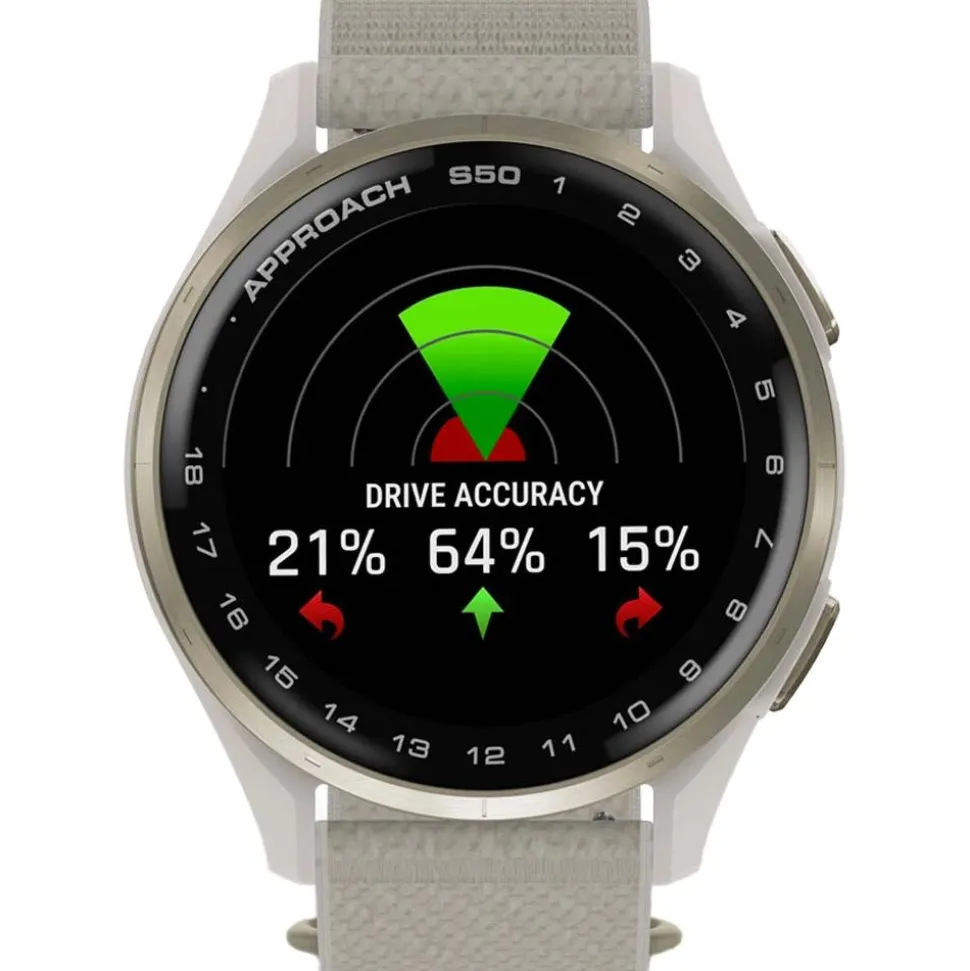 Montre GPS Garmin Approach S50 Cream Gold
