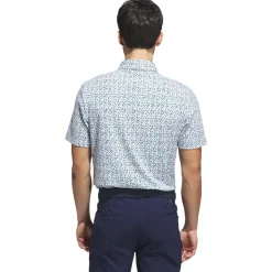 Polo adidas Ultimate365 Micro Argyle White