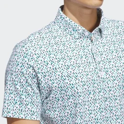 Polo adidas Ultimate365 Micro Argyle White