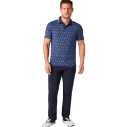 Polo Callaway Golf Emea Ss Geo Cocktail Print Peacoat
