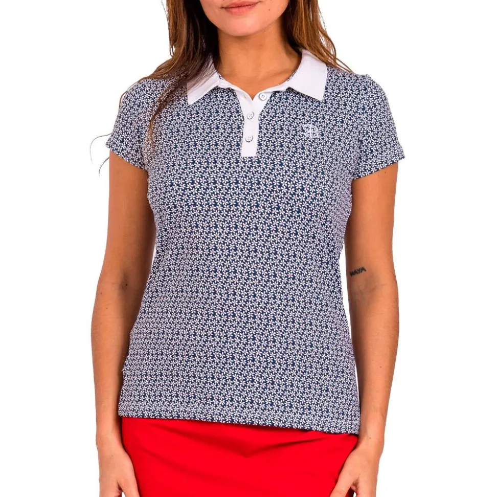 Polo Chiberta Malou Marine Blanc