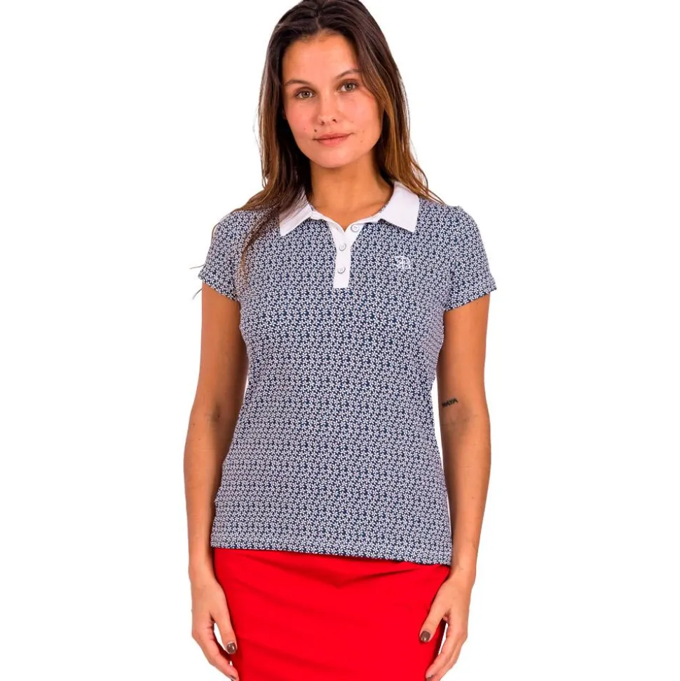 Polo Chiberta Malou Marine Blanc