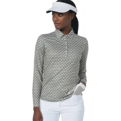 Polo Daily Sports Printed Air Ls Polo Shirt Diamond Geo