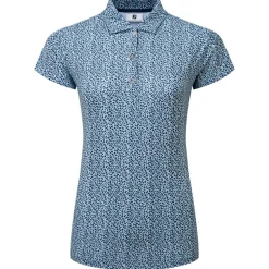 Polo Footjoy Animal Print Cap Sleeve Shirt Skyway