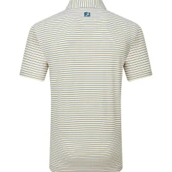 Polo Footjoy Balance Stripe Lisle White Taxi