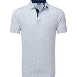 Polo Footjoy Deco Diamond Print White Navy
