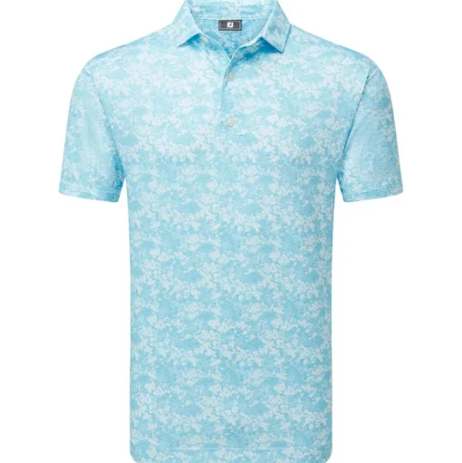 Polo Footjoy Garden Print Air Blue