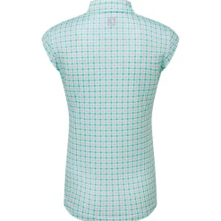Polo Footjoy Gingham Print Lavande Menthe