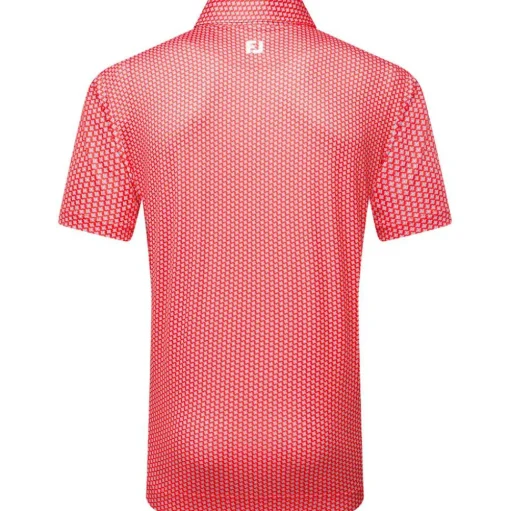 Polo Footjoy Houndstooth Geo Lisle Hbiscus