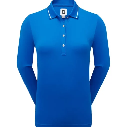 Polo Footjoy Thermal LS Shirt Blue
