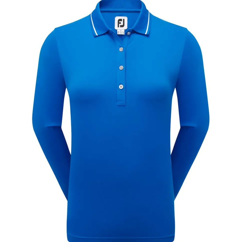 Polo Footjoy Thermal LS Shirt Blue