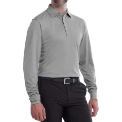 Polo Footjoy Thermolite Long Sleeved Smooth Grey