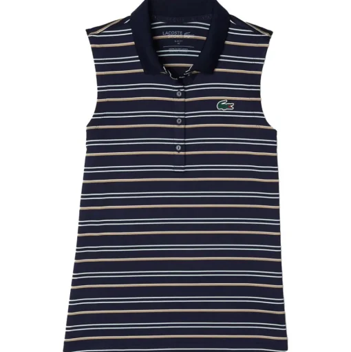 Polo Lacoste Polo Sleeveless Navy Pastille Mint