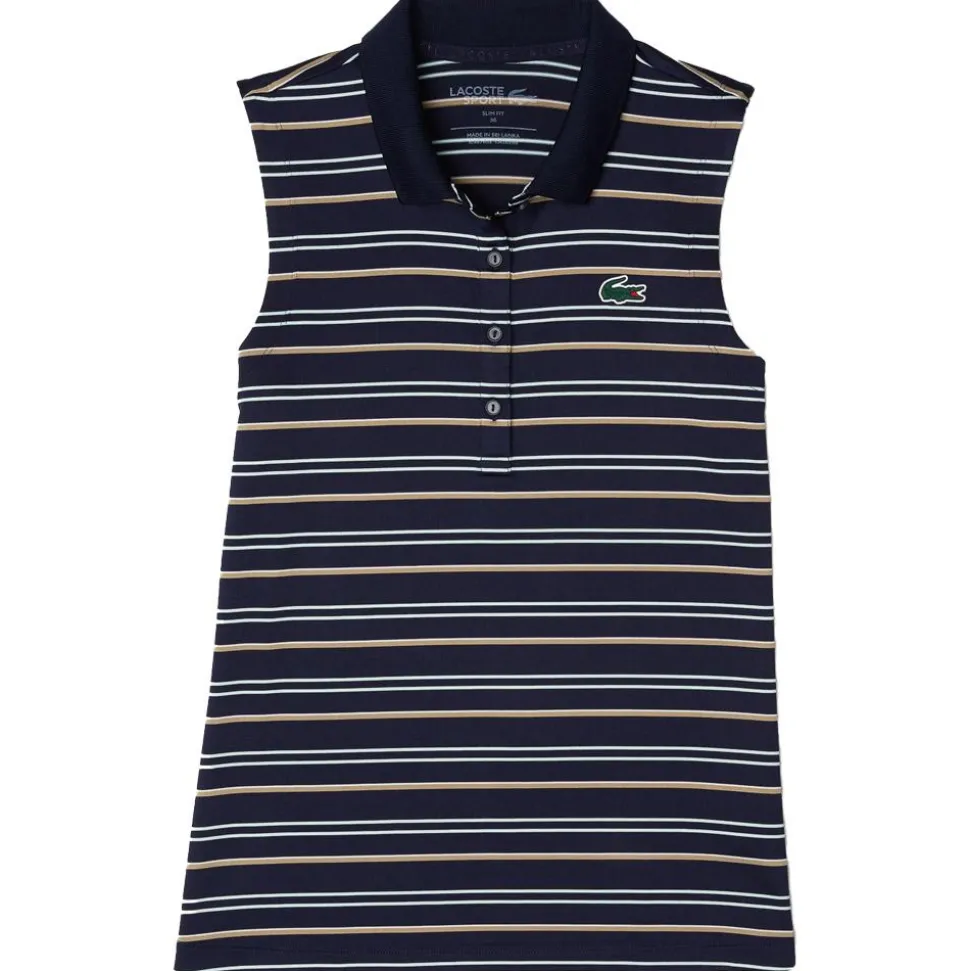 Polo Lacoste Polo Sleeveless Navy Pastille Mint