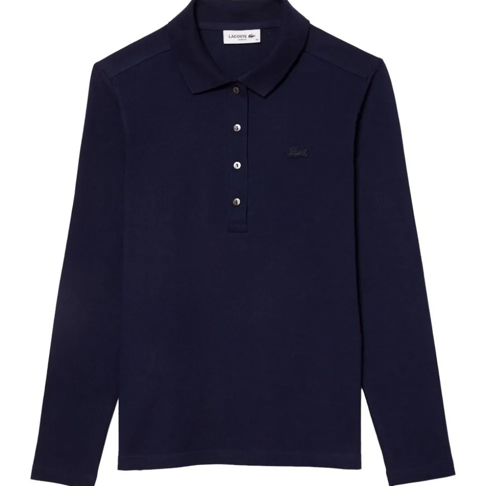 Polo Lacoste Long Sleeve Polo Marine