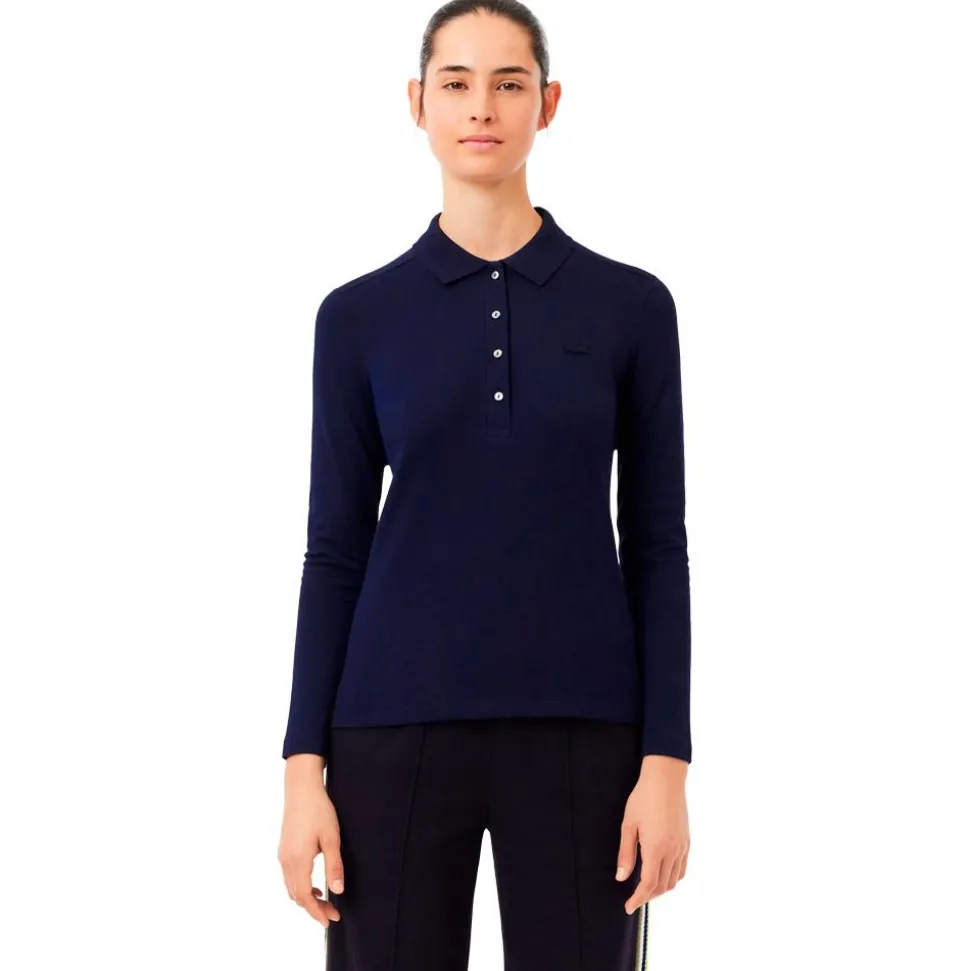 Polo Lacoste Long Sleeve Polo Marine