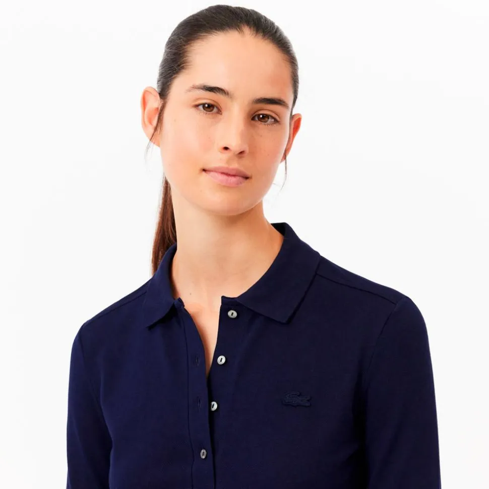 Polo Lacoste Long Sleeve Polo Marine