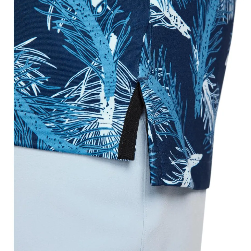 Polo Nike Dri Fit Tour Polo Pine Print Aegean Storm White