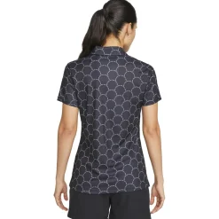 Polo Nike W Dri Fit Victory Polo Print Black White
