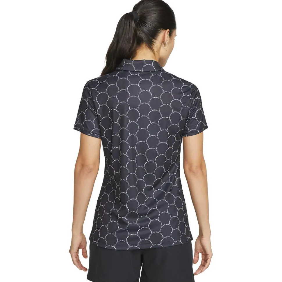 Polo Nike W Dri Fit Victory Polo Print Black White