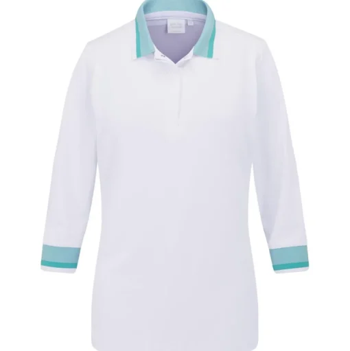 Polo Ping Lindsey White Bright Aqua