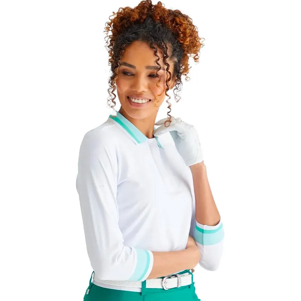 Polo Ping Lindsey White Bright Aqua