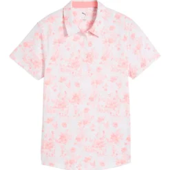 Polo Puma Golf W Cloudspun Toile Ss Polo Pink Fruit