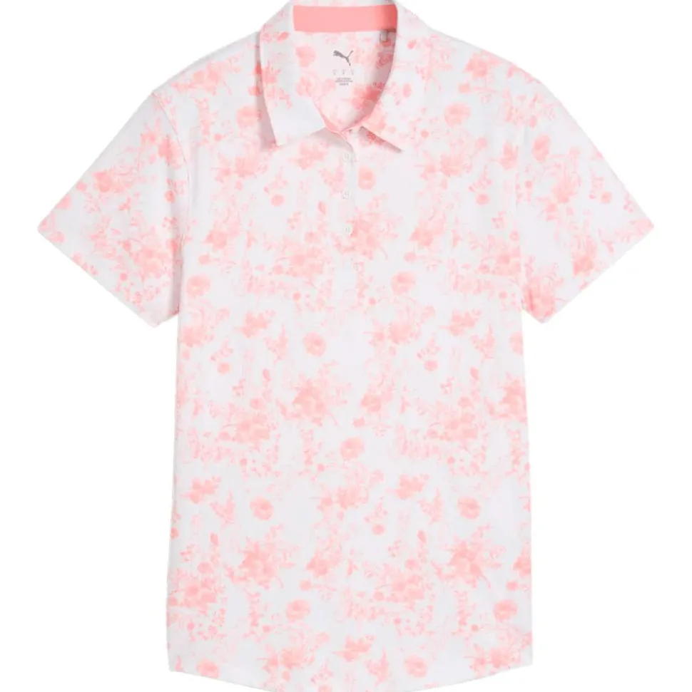 Polo Puma Golf W Cloudspun Toile Ss Polo Pink Fruit