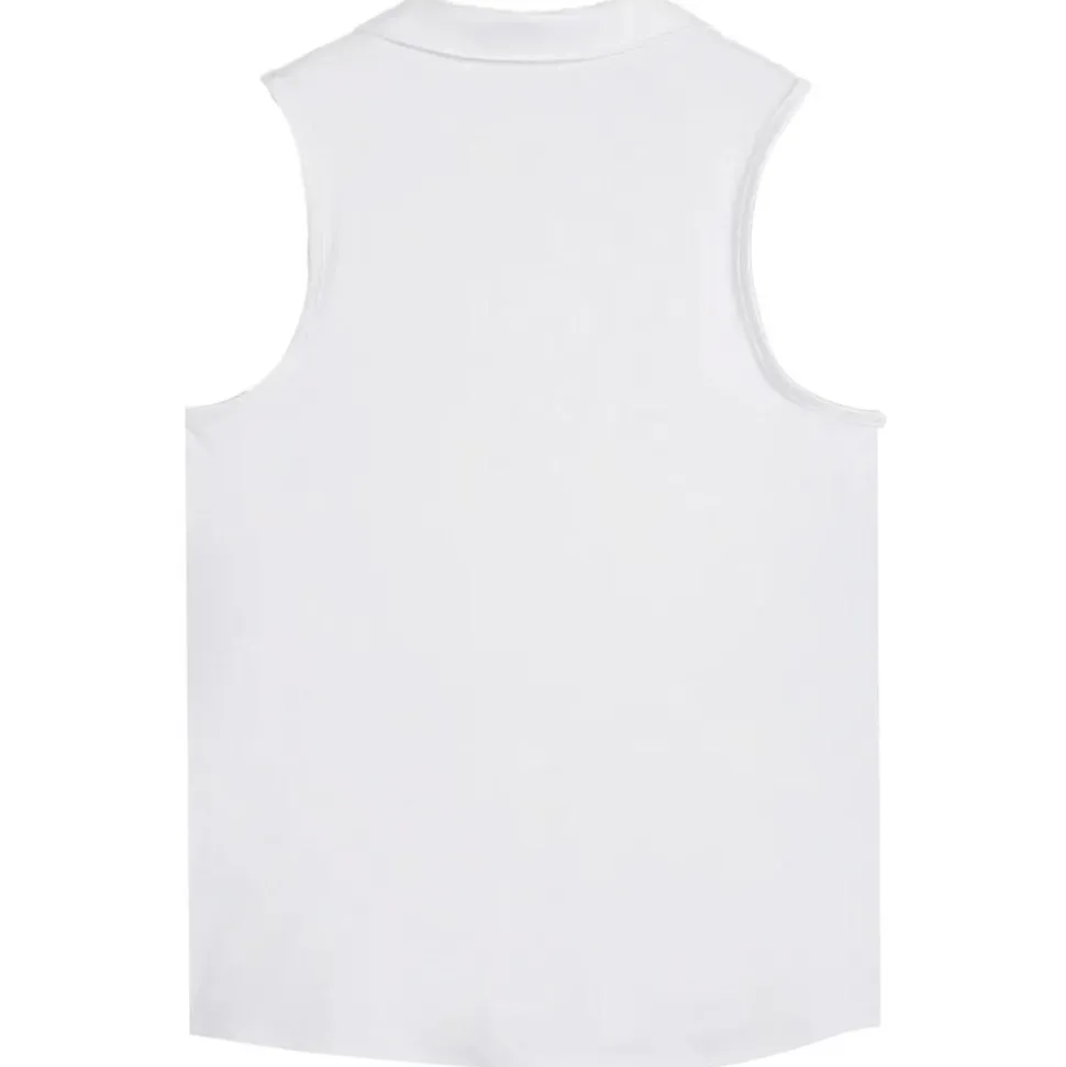 Polo Puma Golf W Cloudspun Piped SL Polo White Glow