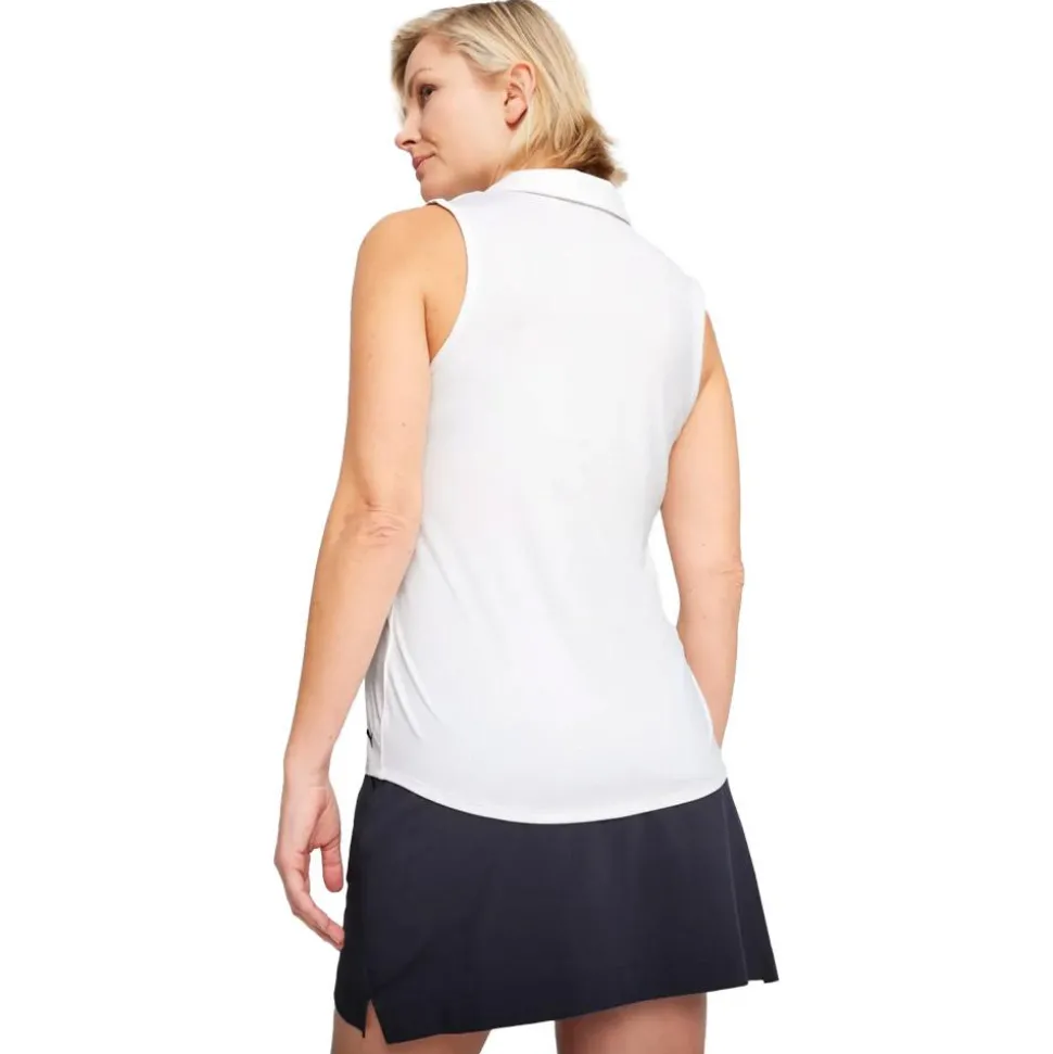 Polo Puma Golf W Cloudspun Piped SL Polo White Glow