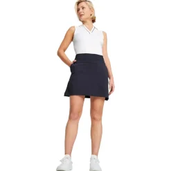 Polo Puma Golf W Cloudspun Piped SL Polo White Glow