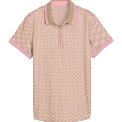 Polo Puma Golf W Cloudspun Micro Spark Short Sleeve Ice Coffee