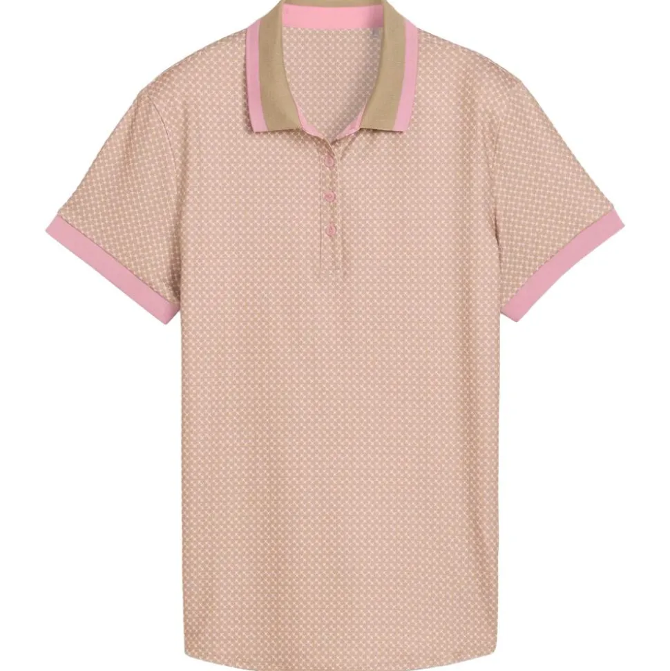 Polo Puma Golf W Cloudspun Micro Spark Short Sleeve Ice Coffee