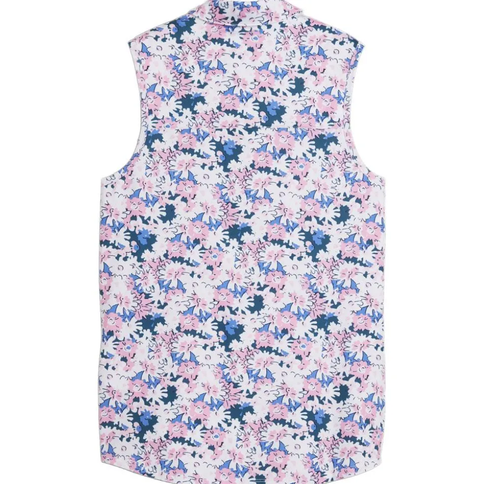 Polo Puma Golf W Mattr Bloom SL Polo Pink Icing White Glow