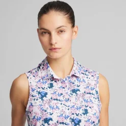 Polo Puma Golf W Mattr Bloom SL Polo Pink Icing White Glow