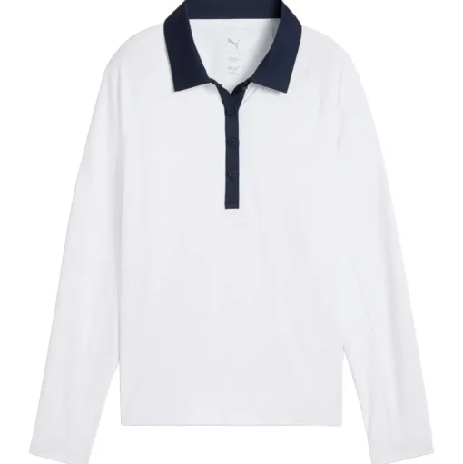 Polo Puma Golf W You-V Ls Polo White Glow