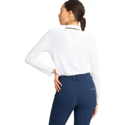 Polo Rohnisch Miriam Long Sleeve Poloshirt White