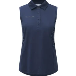 Polo Rohnisch Nicky Sleeveless Poloshirt Micro R Check Navy