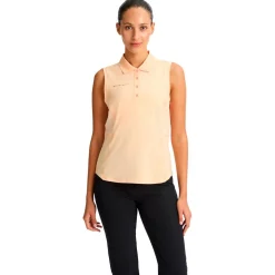 Polo Rohnisch Nicky Sleeveless Poloshirt Monogram Peach