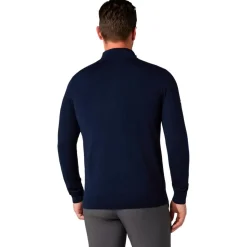 Pull Callaway Golf 1/4 Blended Merino Sweater Navy Blue