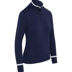 Pull Callaway Golf Thermal Long Sleeve Colour Bloc Peacoat