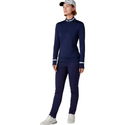 Pull Callaway Golf Thermal Long Sleeve Colour Bloc Peacoat