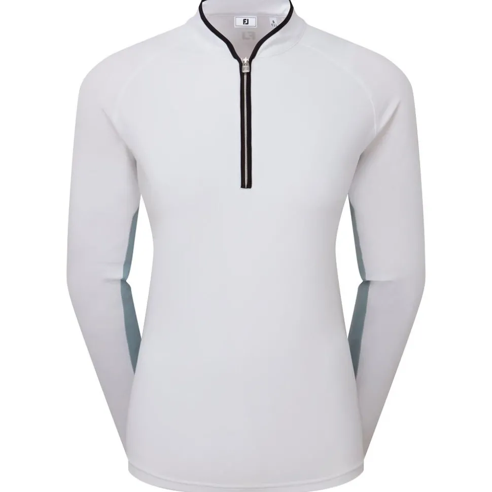 Pull Footjoy 1/4 Zip Ls Sun Pro Shirt White