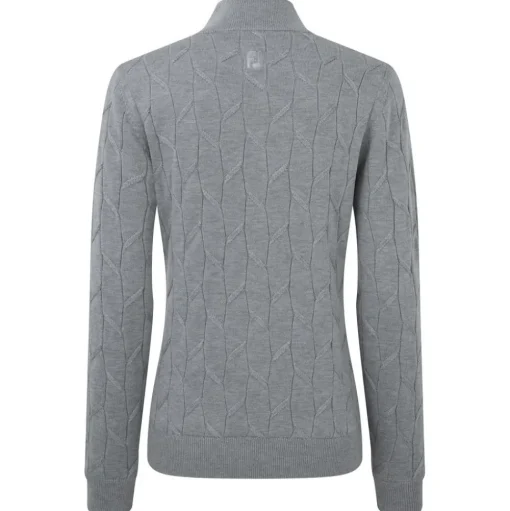 Pull Footjoy Full-Zip Lined Pullover Wmn Grey