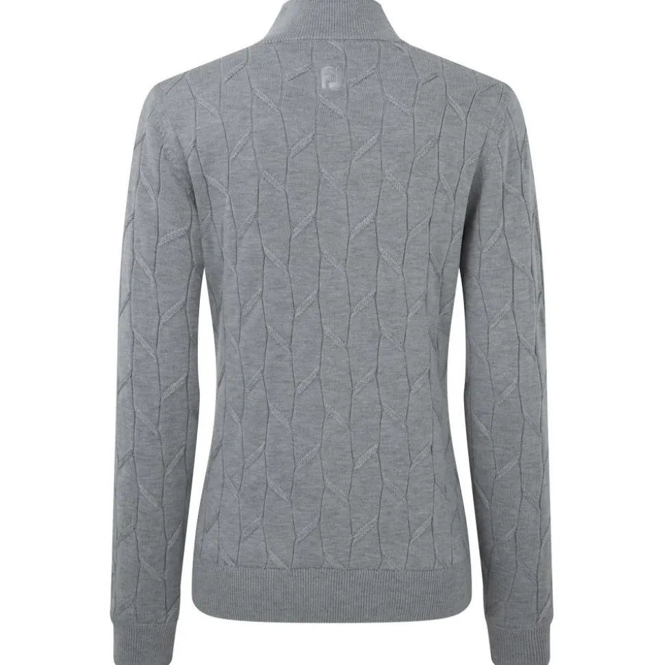 Pull Footjoy Full-Zip Lined Pullover Wmn Grey
