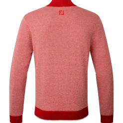 Pull Footjoy Full-Zip Lined Pullover Red