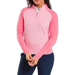 Pull Footjoy Pullover Half Zip Pink Lemon
